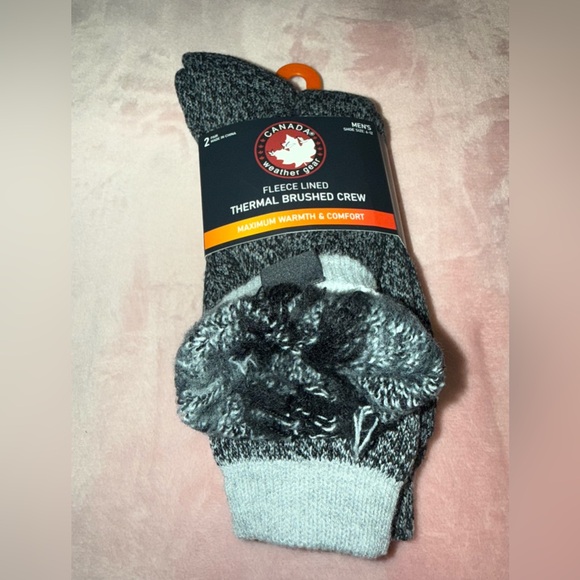 NWT THERMAL SOCKS THERMAL BRUSHED CREW MAXIMUN WARMTH SOFT LINING - Picture 4 of 6